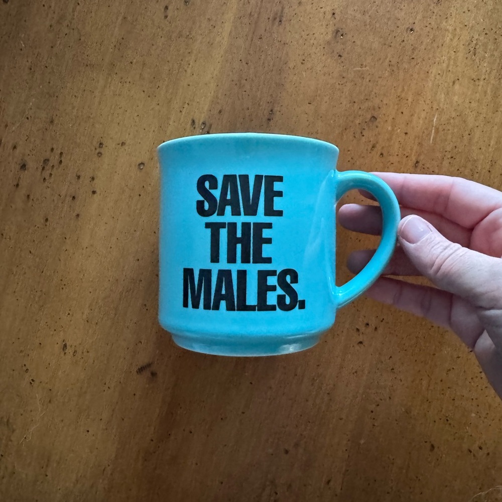 SAVE THE MALES coffee or tea mug